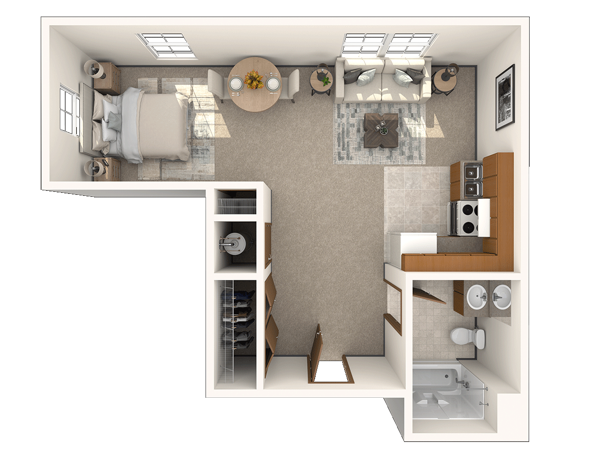 Studio 1 Bath